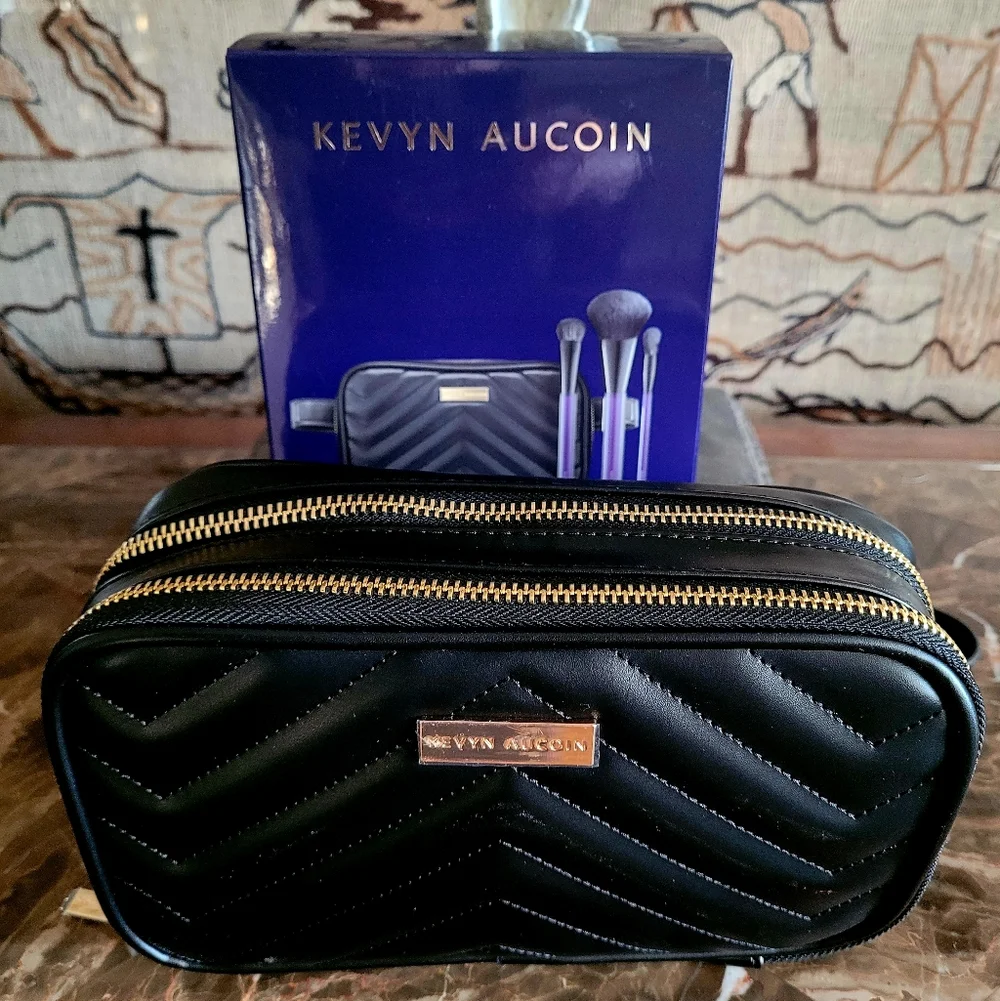 🌺Kevyn Aucoin Backstage Belt Bag Cosmetic Bag Makeup Brushes Travel Case
